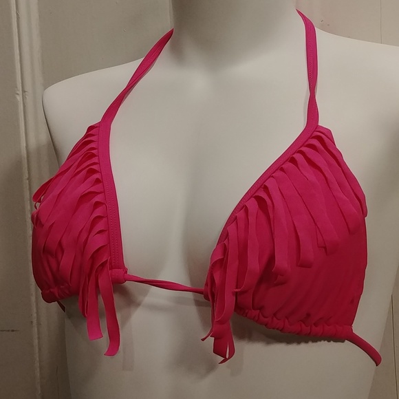 3 String Bikini Halter Style Tops Black Pink and white - Picture 2 of 8